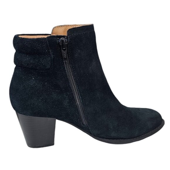 Vionic Womens Jessie Ankle Bootie Black Size 7.5 Suede Weather Resistant Comfort - Picture 11 of 11